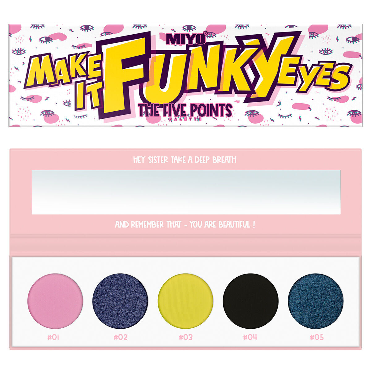 

Палитра теней для век 26 make it funky eyes Miyo The Five Points, 6,5 гр