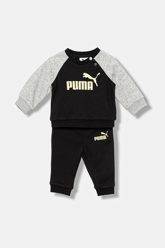 

Детский спортивный костюм MINICATS ESS Raglan Crew Set FL INF Puma, черный