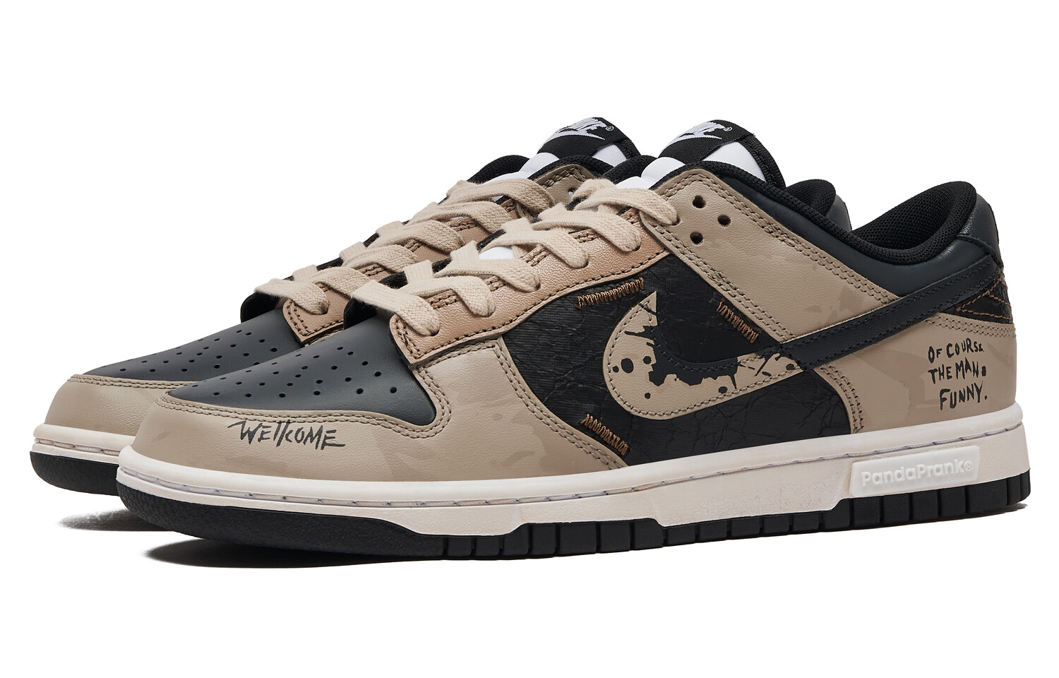 

Кроссовки Nike Dunk Skateboarding Shoes Unisex Low-top Back/Brown, черный/коричневый