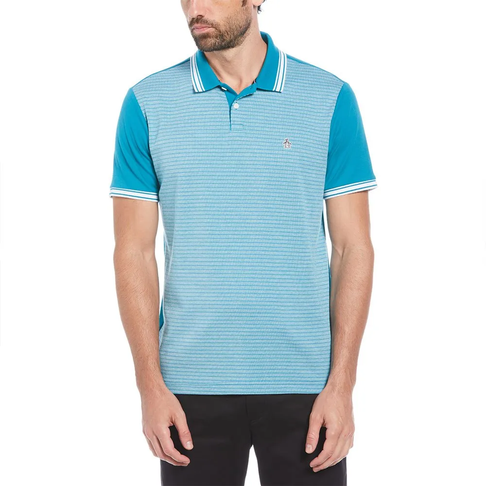 

Поло Original Penguin Int Tipped Jacquard Front, синий