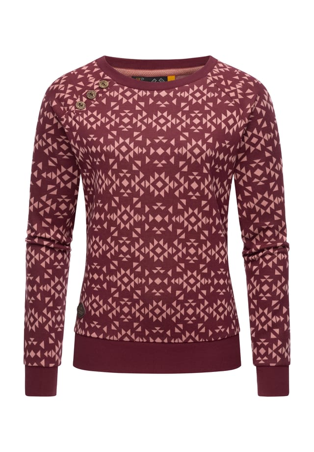 

Свитер Darria Aztec с круглым вырезом Ragwear, красный