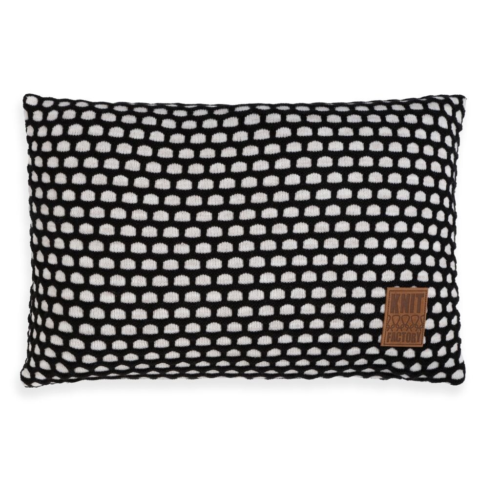 

Подушка Knit Factory Mila - Бежевый/Черный - 60x40 см