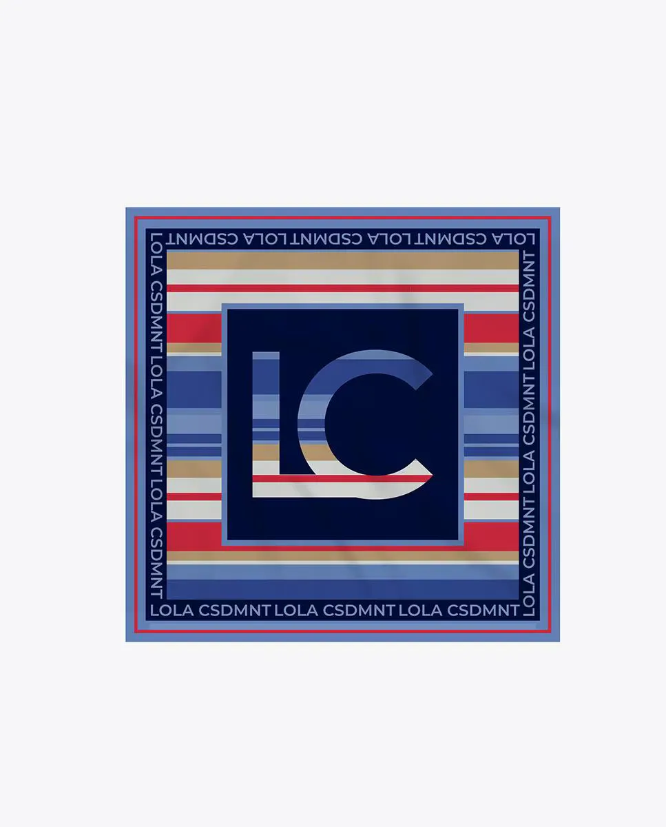 

Цветной женский шарф с логотипом Lola Casademunt, мультиколор