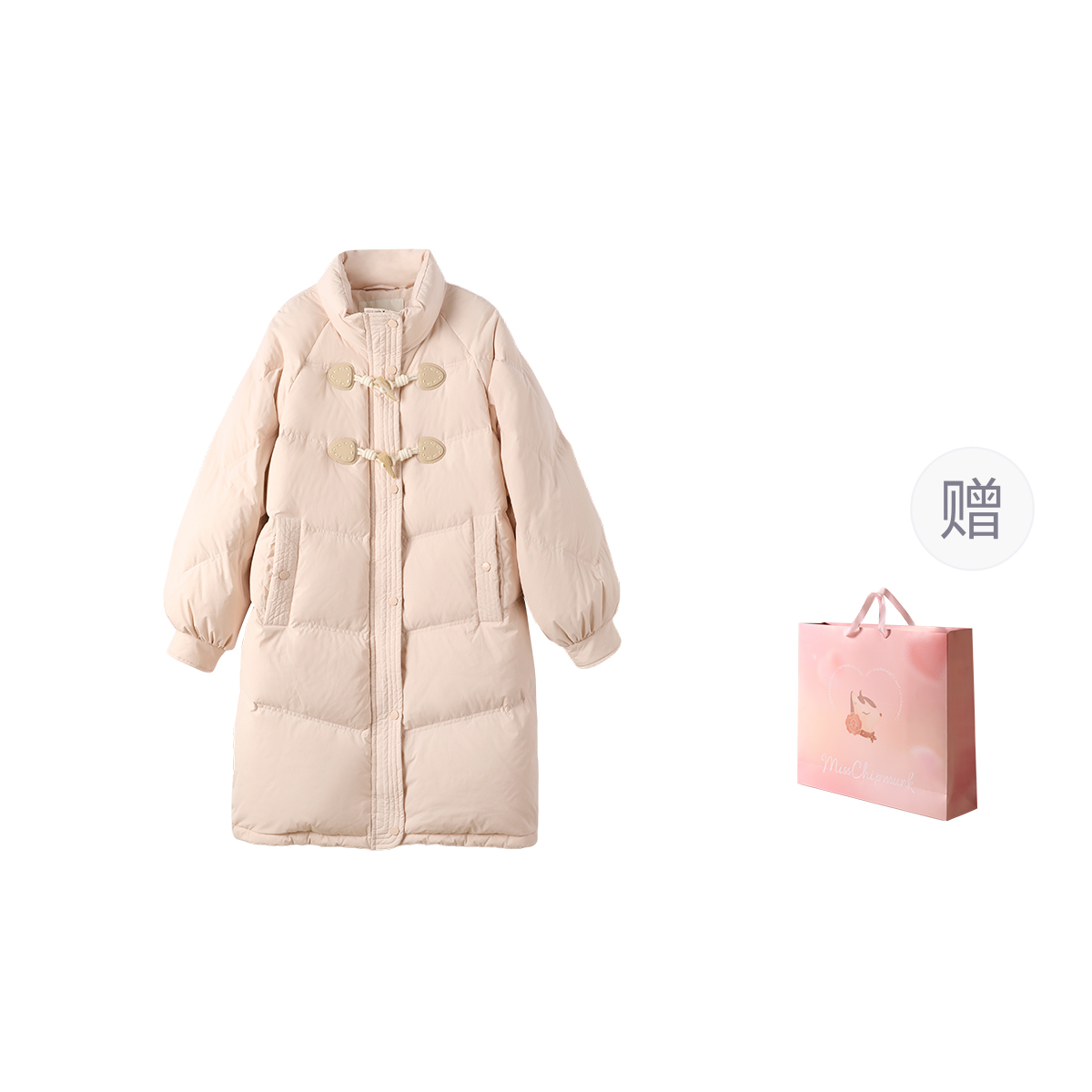 

Miss Chipmunk Женская пуховая куртка, Light Pink (Shopping Bag)