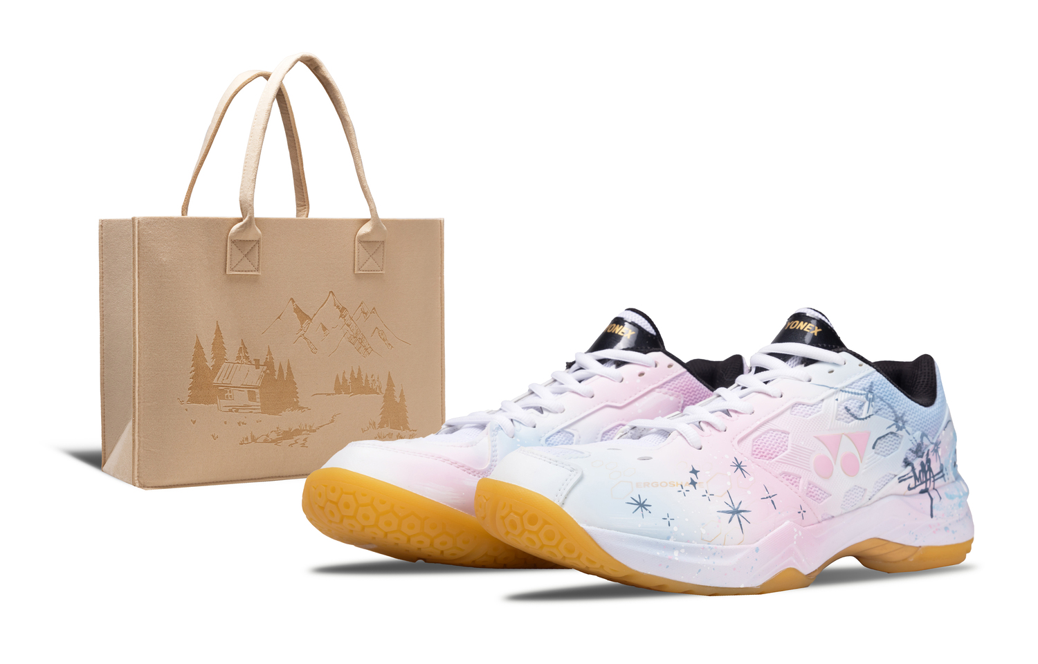 

Power Cushion устойчивые к истиранию дышащие низкие кроссовки для бадминтона unisex YONEX, розовый