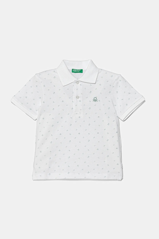 

Хлопковая детская поло United Colors Of Benetton, белый