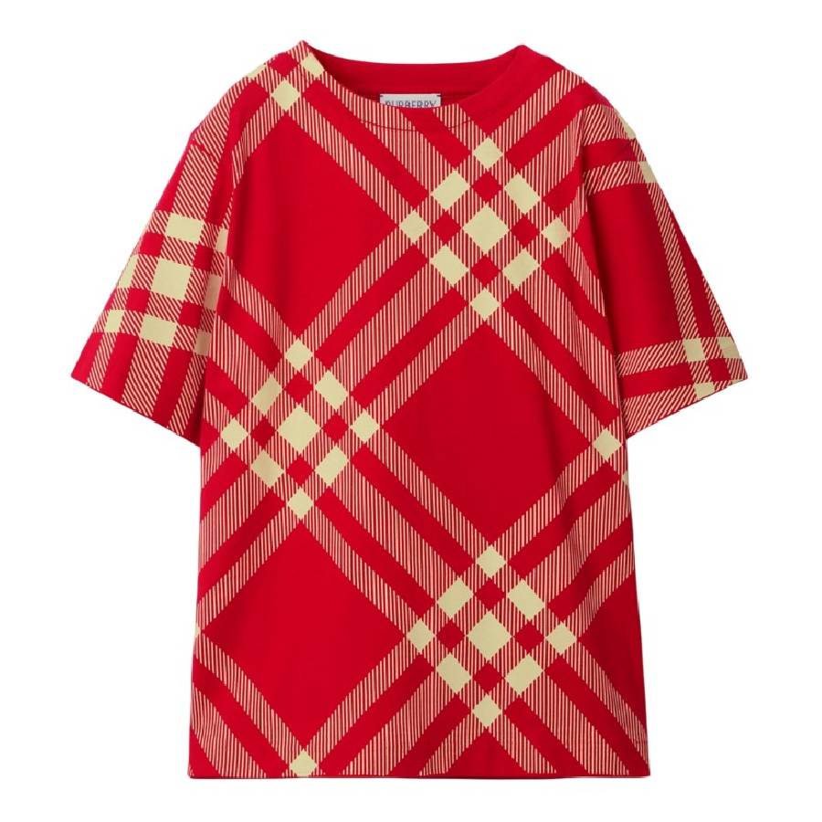

Детская футболка из хлопка Burberry Kids Cedar Check, Pillar Ip Check