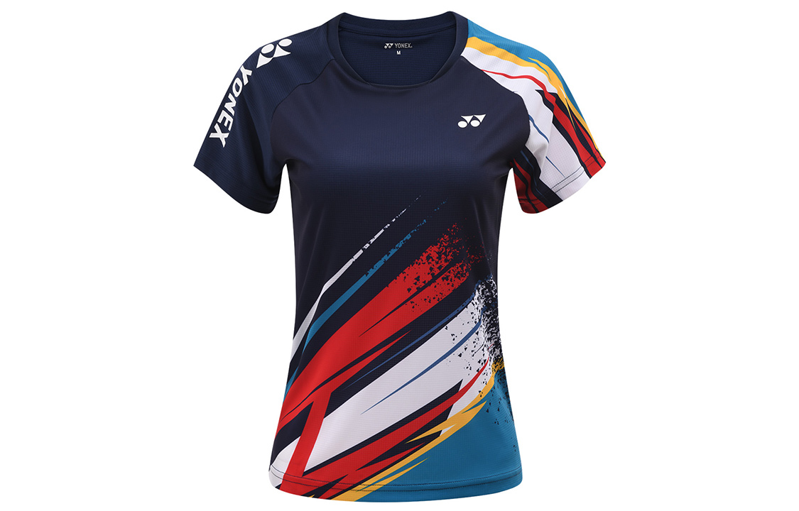 

YONEX Футболка с рукавами реглан, женская, темно-синяя
