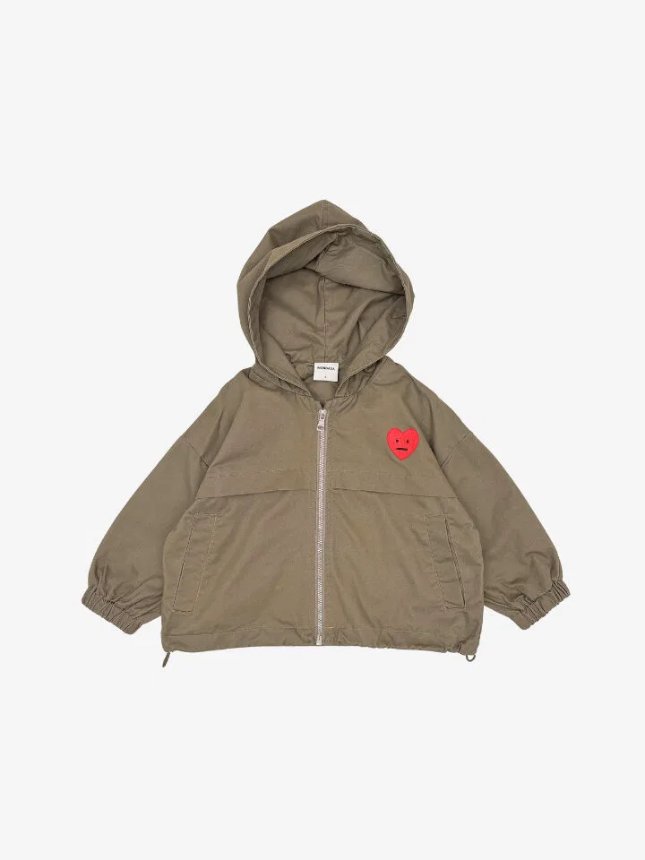 Детская куртка с капюшоном Work Hoody Jacket цвета пыльной оливы от Mondada