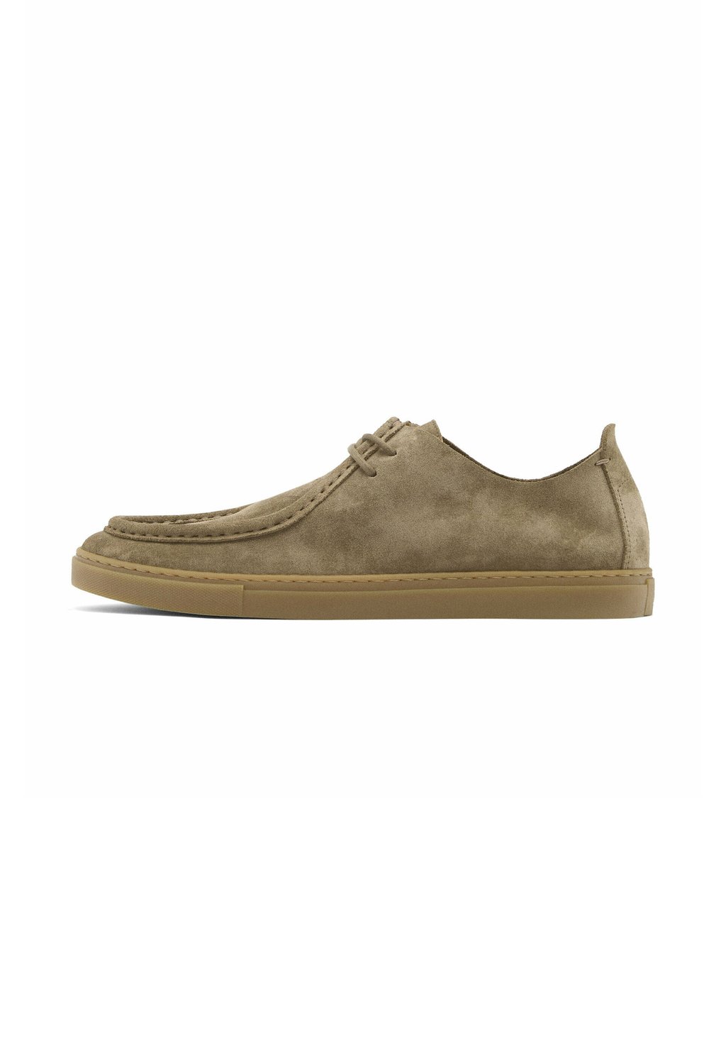 

Повседневные туфли на шнуровке SOFT MOC Massimo Dutti, песочный