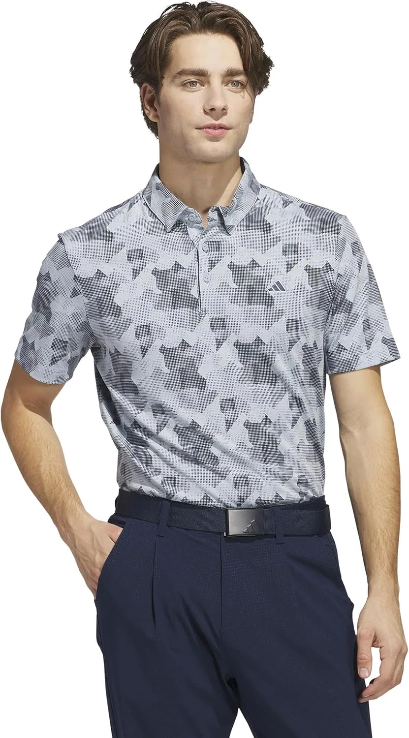 Футболка-поло adidas Men's Golf Go-To Stripe Print — фото 2