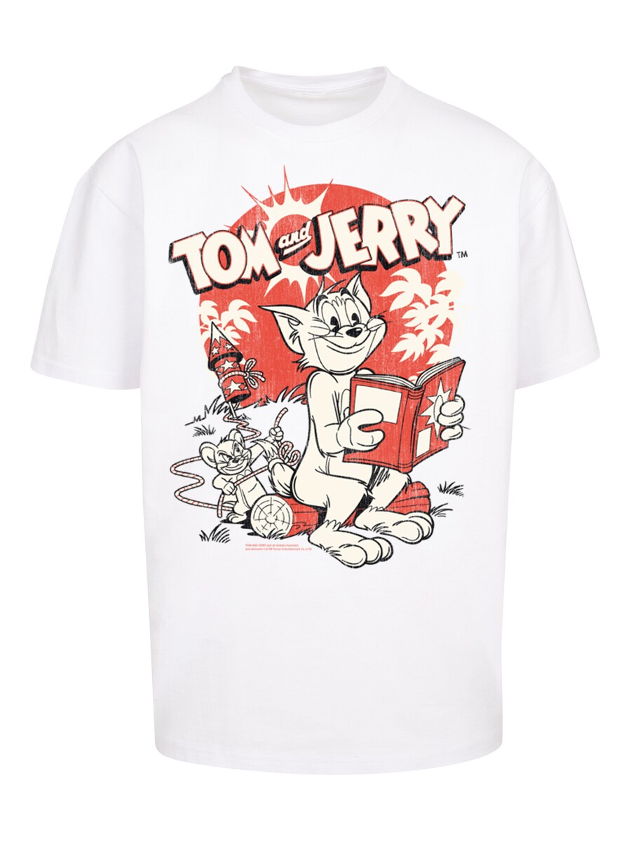 

Рубашка F4NT4STIC Tom And Jerry Rocket Prank, белый