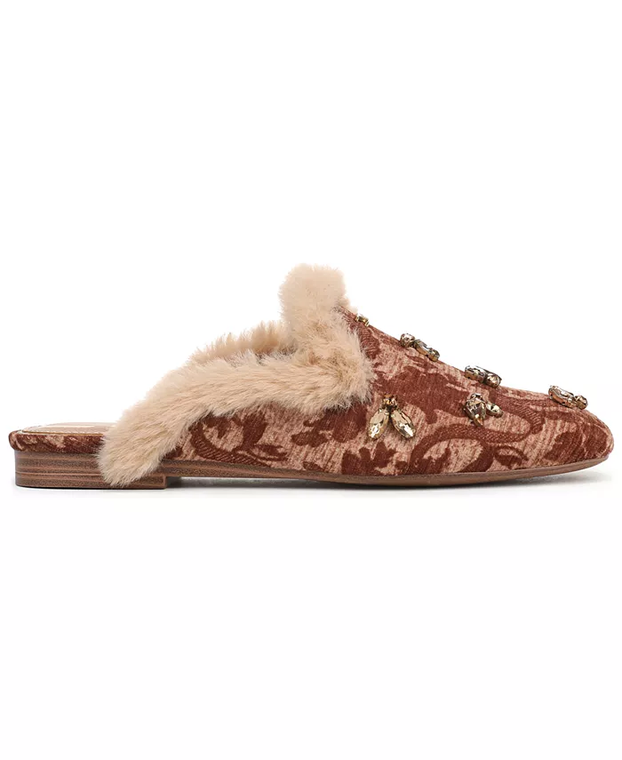 Женские декорированные уютные сабо Tillie из искусственной овчины Circus NY by Sam Edelman, коричневый — фото 2