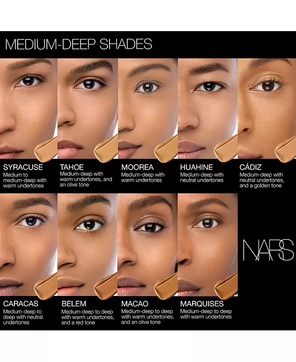 Стойкая тональная основа с естественным сиянием, 1 унция. Nars, syracuse (md1 - medium to medium-deep with warm undertones) — фото 4