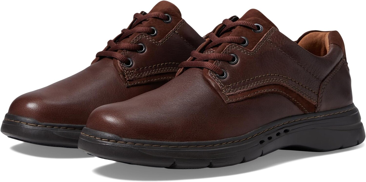 

Оксфорды Clarks Un Brawley Pace, цвет Mahogany Tumbled Leather