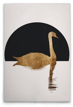 

Картина на холсте A.S. Création The Swan 1 цвет cremeschwarzgold