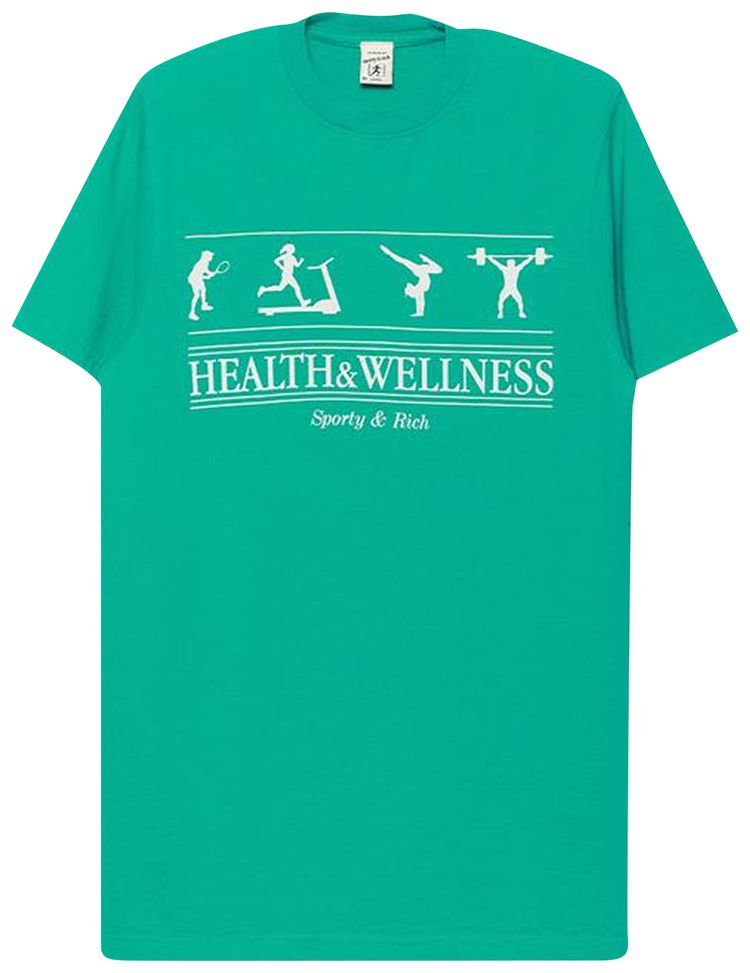 

Футболка Sporty & Rich Sporty & Rich Health Wellness T-Shirt 'Turquoise', синий
