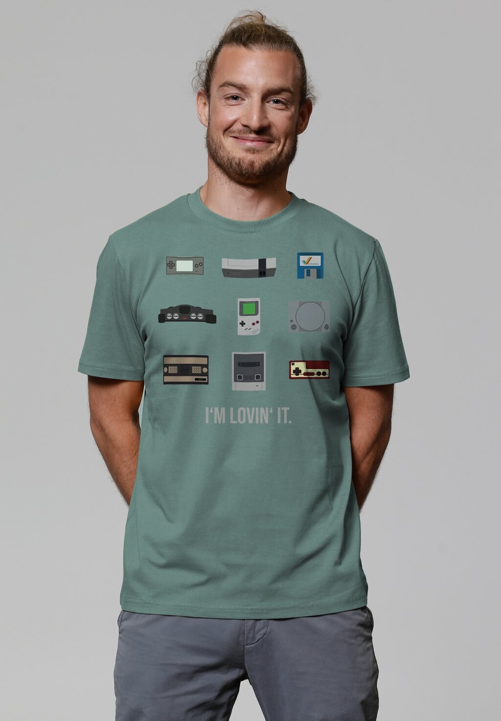 

Футболка с принтом VIDEOGAMES watapparel, темно-зеленый