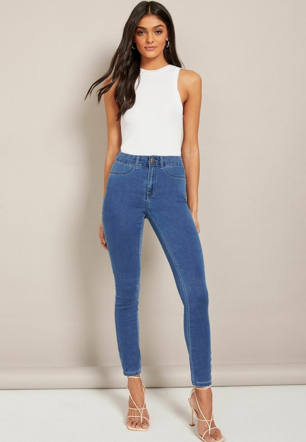 

Джинсы облегающие HIGH WAISTED Friends Like These, синий