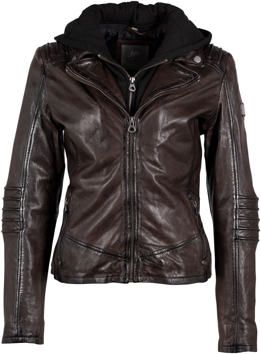 

Кожаная куртка Gipsy by Mauritius Between-Season Jacket, темно-коричневый