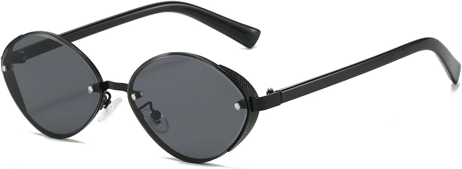 

Солнцезащитные очки с защитой от УФ-излучения UV400 | Мужские очки с градиентной металлической оправой | Линзы конфетных цветов для занятий спортом на открытом воздухе и вождения DSVIGF, Black Grey