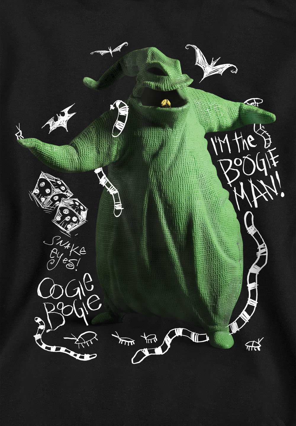 

Толстовка THE NIGHTMARE BEFORE CHRISTMAS I M OOGIE BOOGIE PRINT Disney, черный