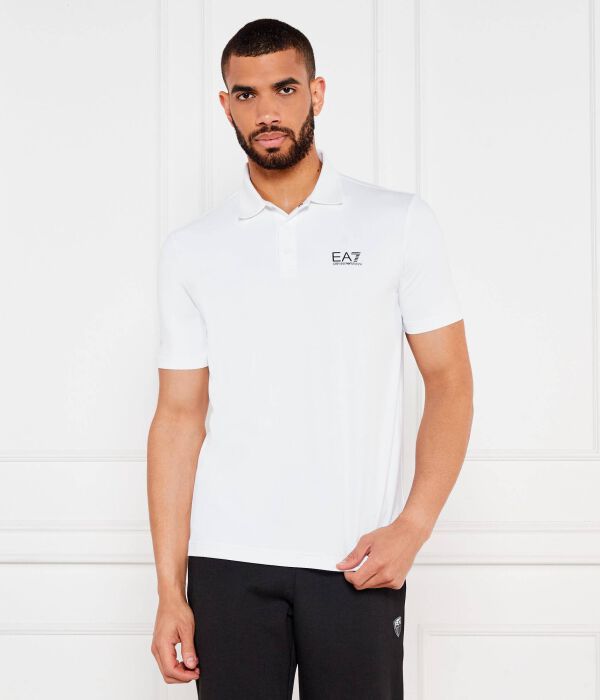 

Рубашка поло Slim fit Ea7, белый