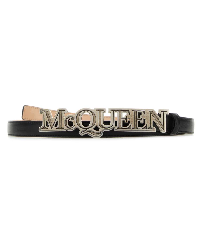 

Ремень кожаный R высота: 2 см Alexander Mcqueen, черный