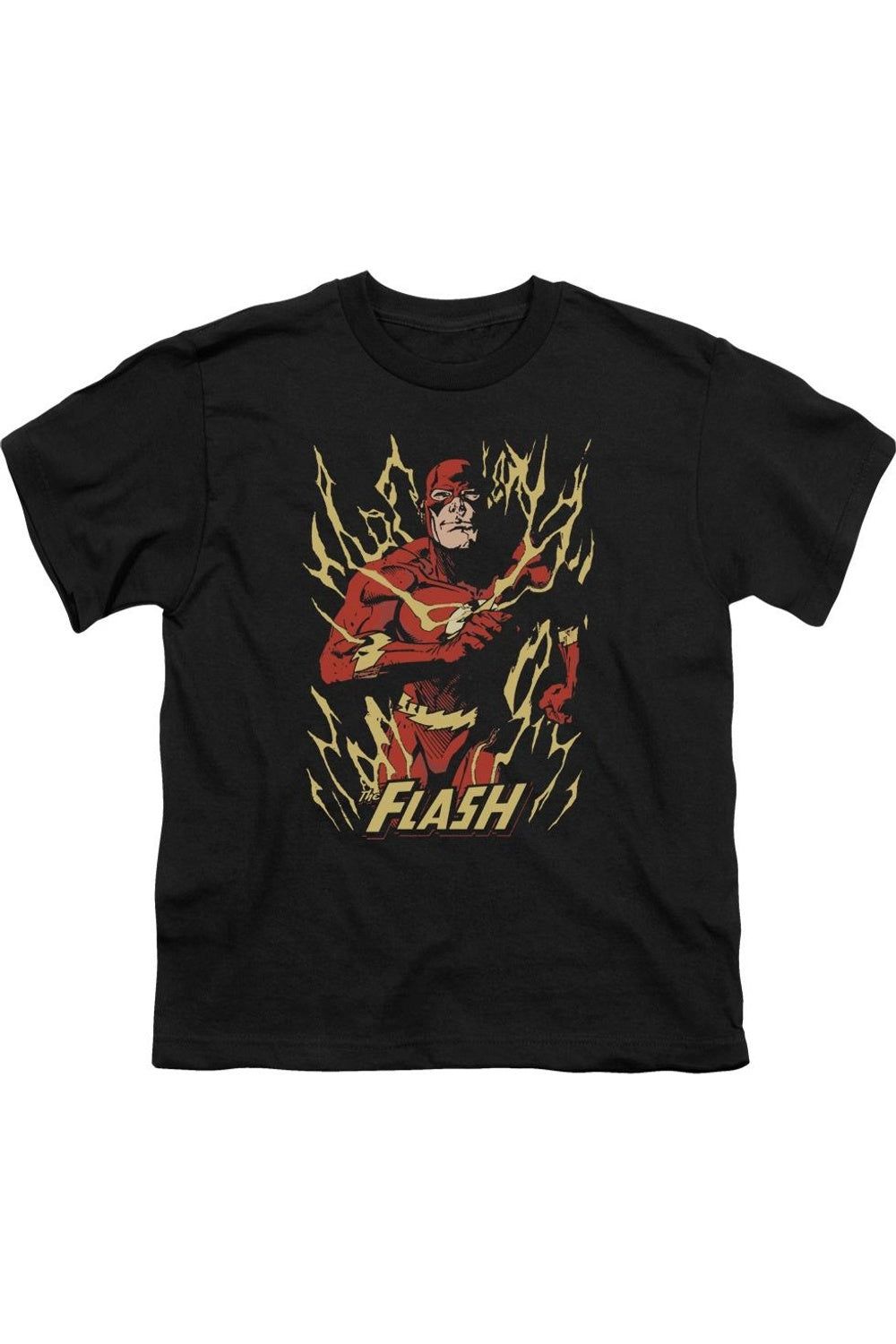 

Футболка с коротким рукавом для детей "Justice League of America Flash Flare" Gildan, черный