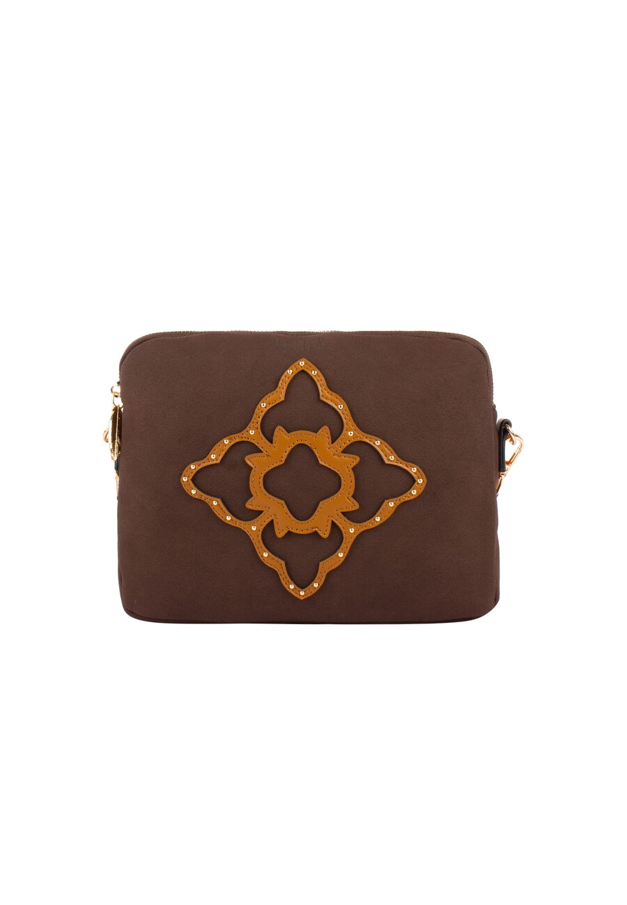 

Сумка через плечо usha FESTIVAL, цвет Cognac/Dark brown