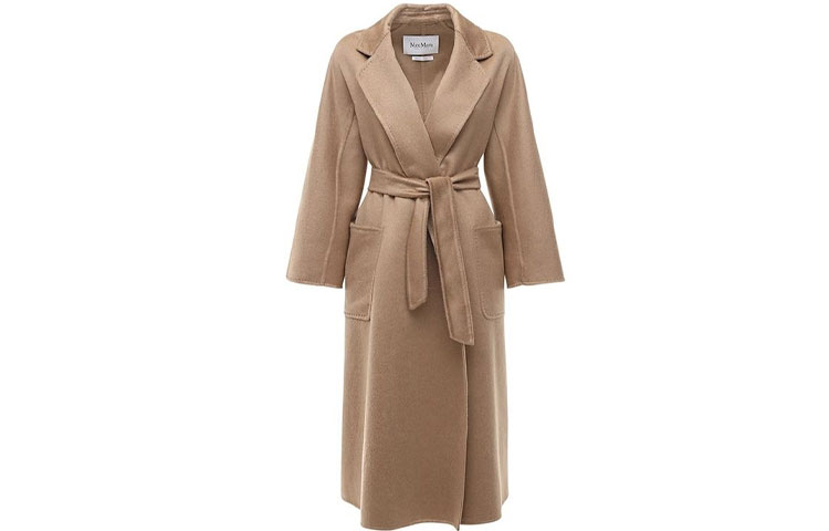 

Пальто с поясом Max Mara Ludmilla Icon MaxMara, бежево-коричневый