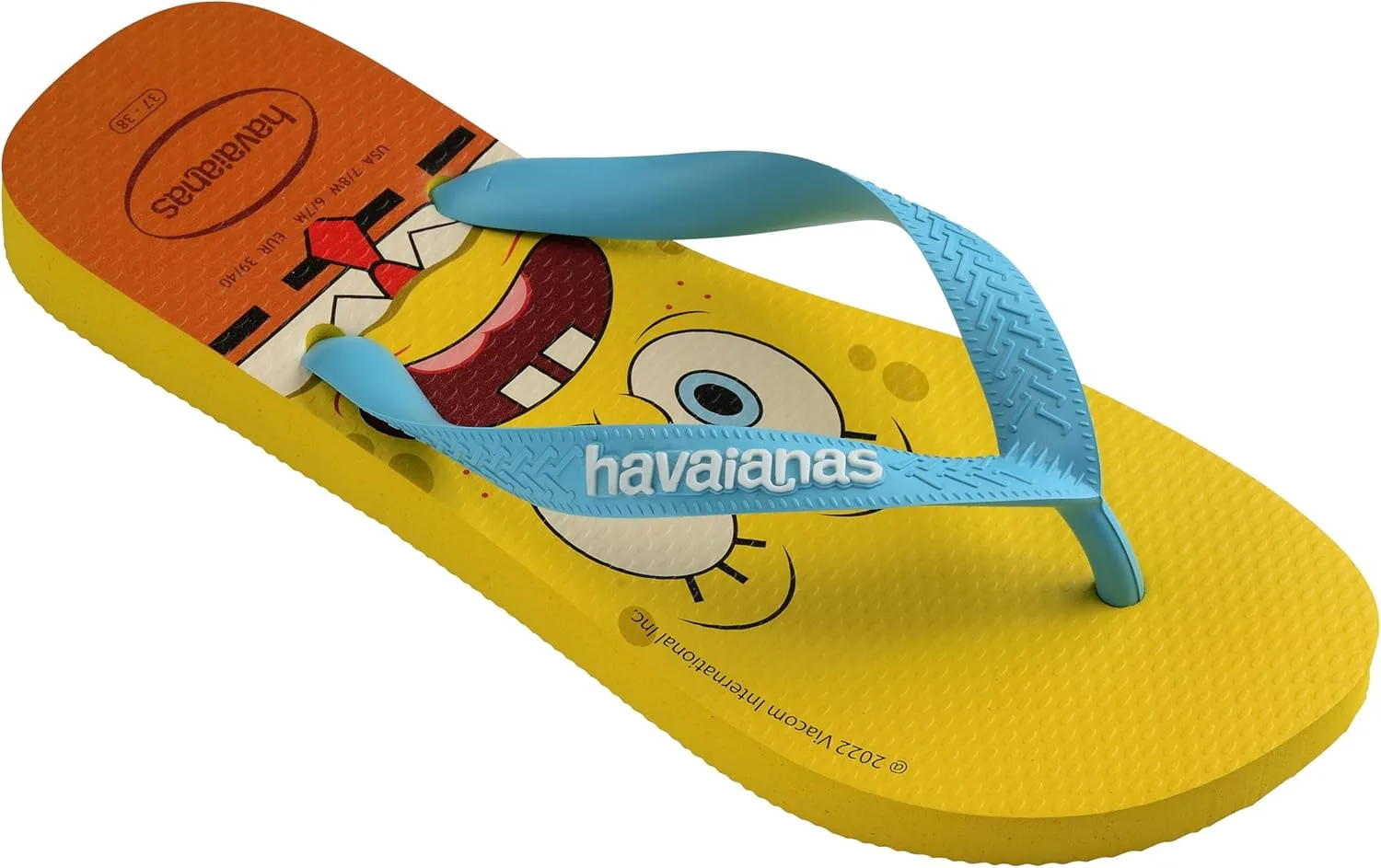 Шлепанцы Havaianas Губка Боб, желтый — фото 4