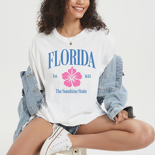 

Футболка Florida the sunshine state garment dyed Simply Sage Market, White, Белый, Футболка Florida the sunshine state garment dyed Simply Sage Market, White