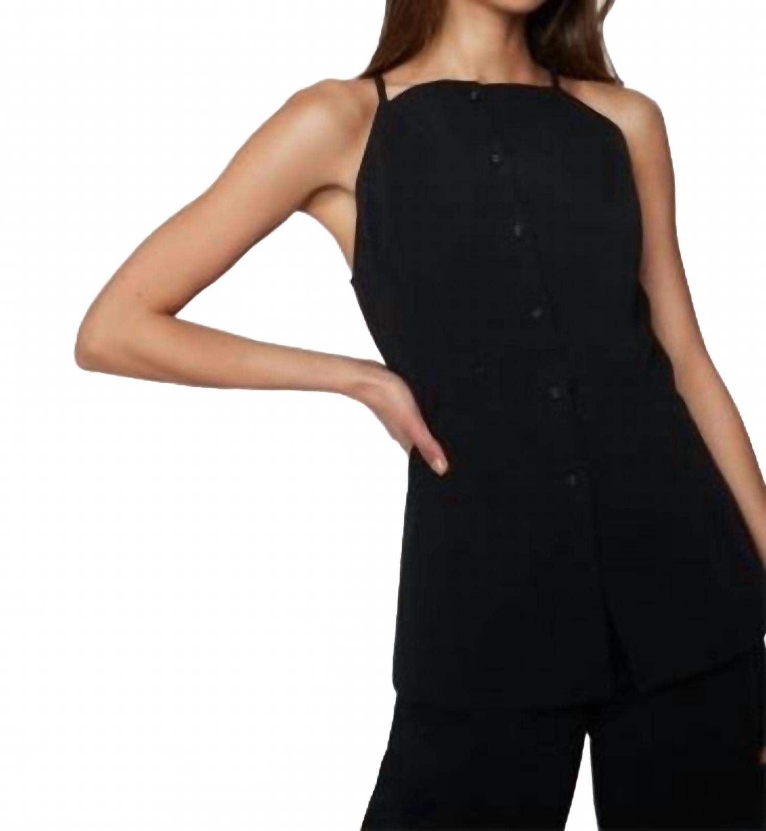 

LOST + WANDER Топ-халтер Roma, черный