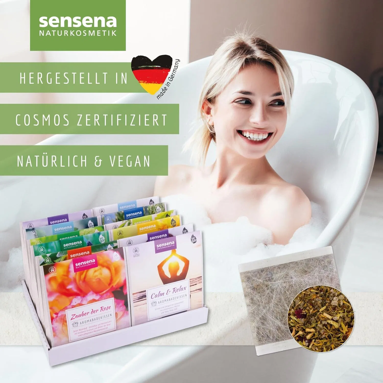 Набор ароматических подушечек для ванны Sensena Mix Pack, 12 шт. Sensena — фото 2