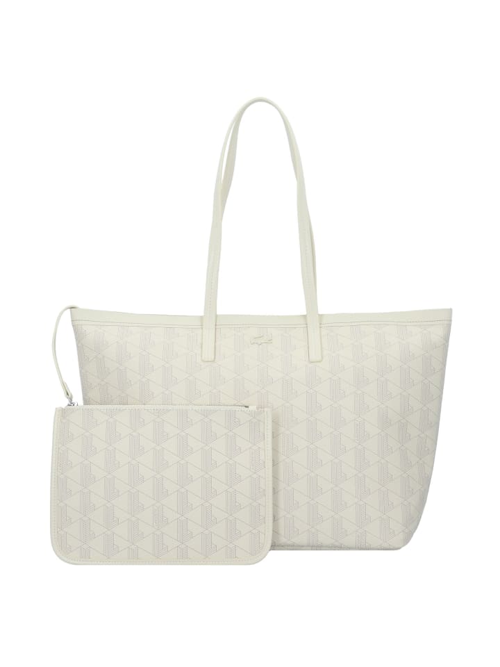 

Сумка шоппер Lacoste, цвет mono bone white taupe
