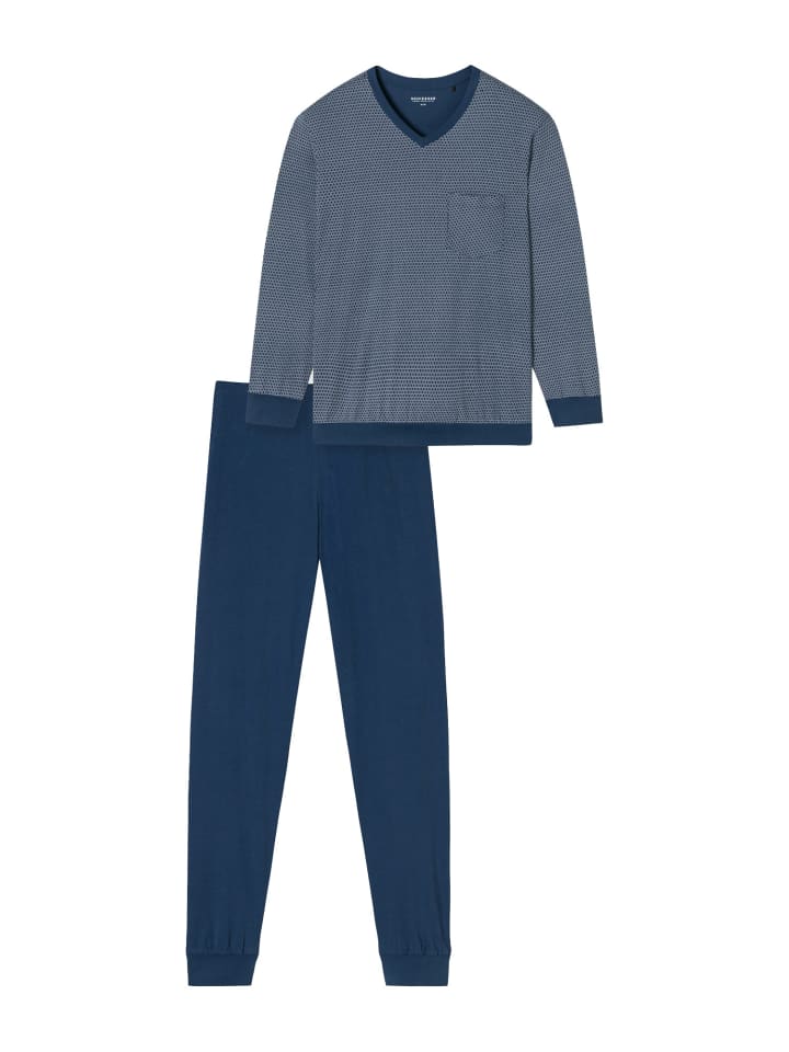 

Schiesser Пижама Comfort Essentials синего цвета