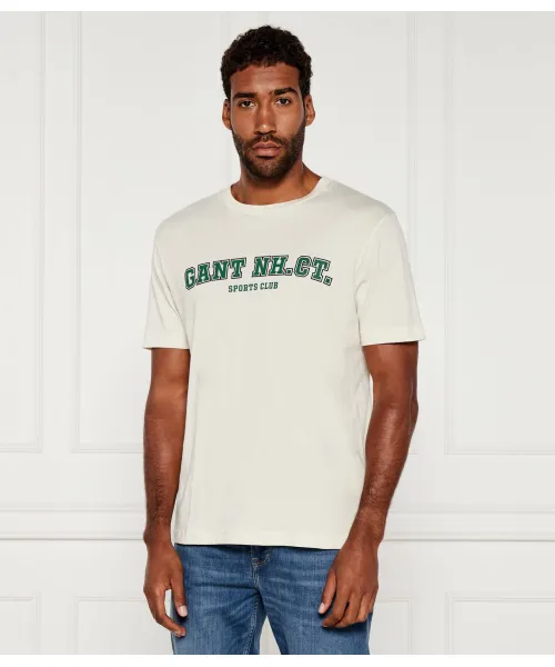 

Футболка с рисунком Regular fit Gant, белый