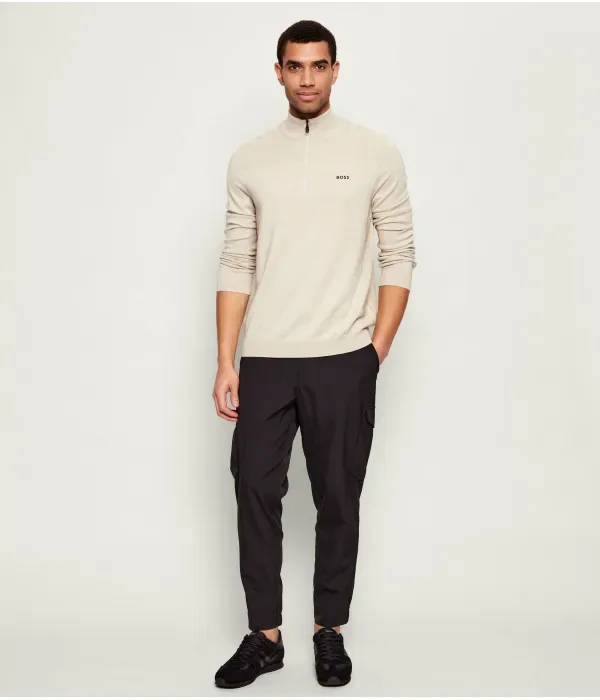 Свитер KN_Momentum-X QZ regular fit Boss Green, бежевый — фото 2