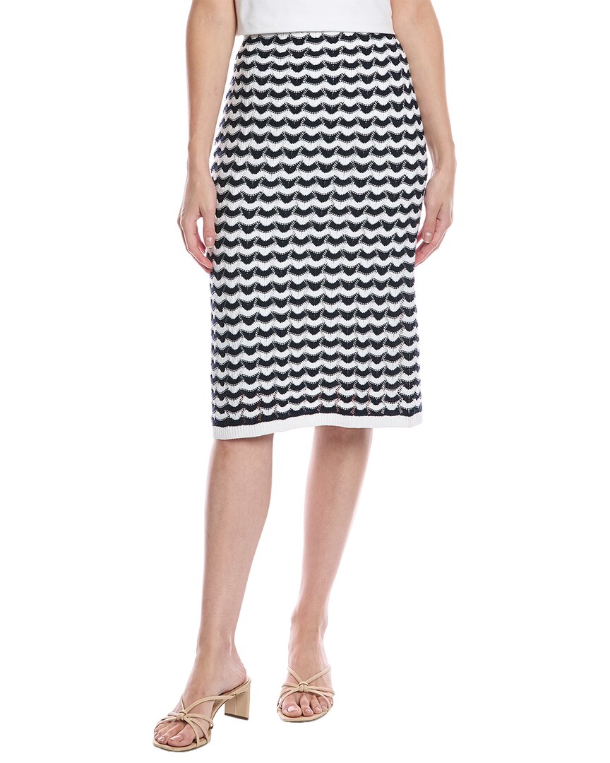 

Пуловерная юбка Brooks Brothers Pointelle, синий