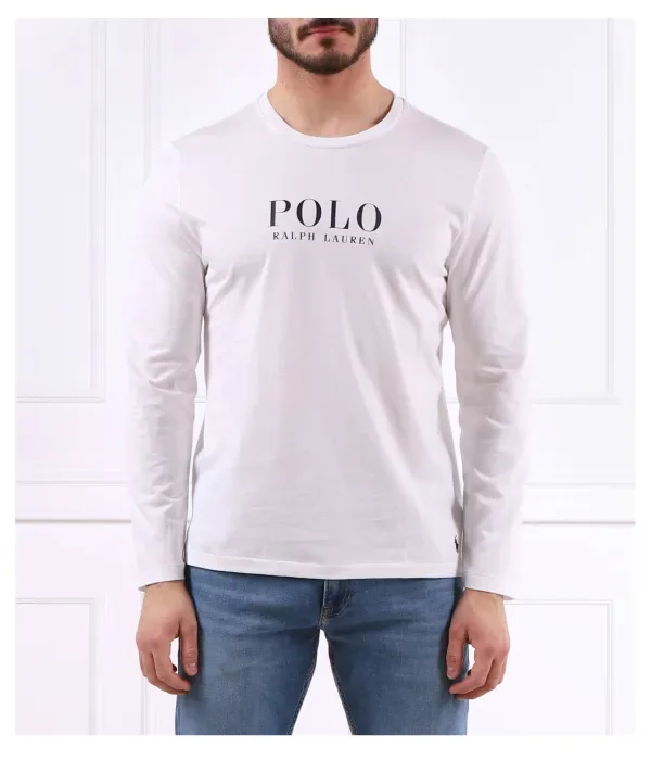 Лонгслив relaxed fit Polo Ralph Lauren, белый