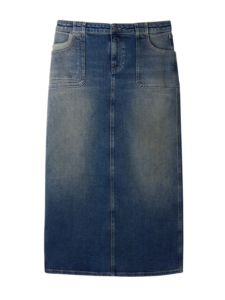

Юбка макси Desigual Skirt, синий деним