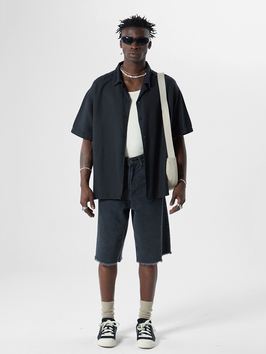 

Рубашка на пуговицах Comfort fit VAMOS CLO, черный