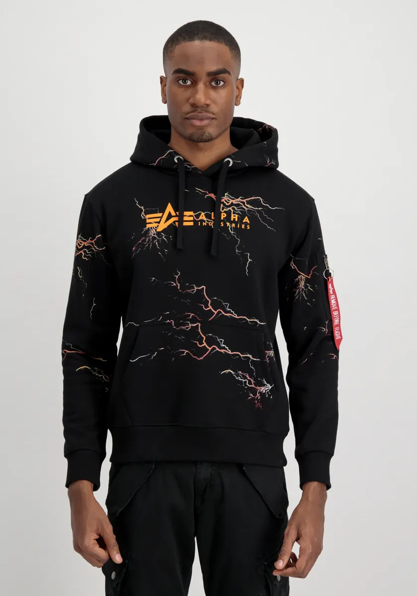 

Толстовка Alpha Industries " Alpha Industries Мужчины - Толстовки с молнией AOP Hoody ", оранжевый