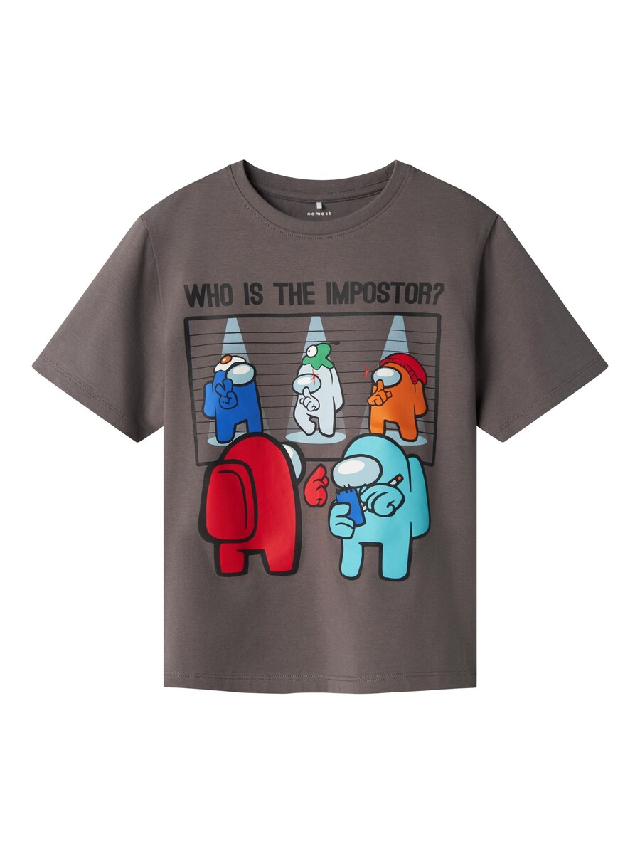 

Футболка NAME IT Shirt Among Us, серый