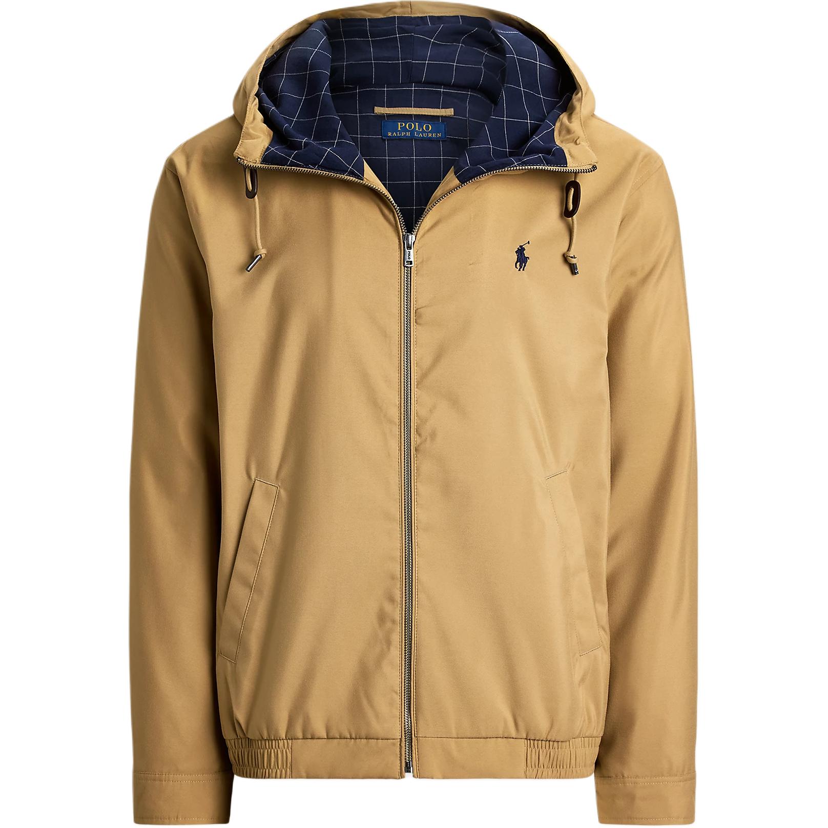 

Твилловая худи на молнии Polo Ralph Lauren, camel