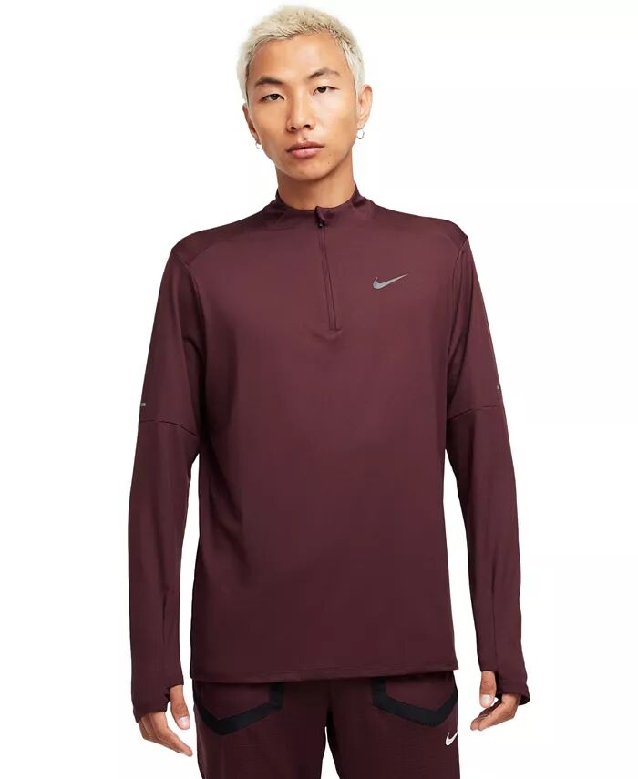 

Мужская толстовка Element Running Quarter-Zip Nike, розовый