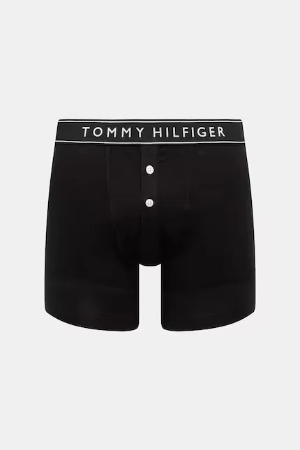 Боксеры из хлопка с эластаном 2 шт Tommy Hilfiger, черный — фото 2