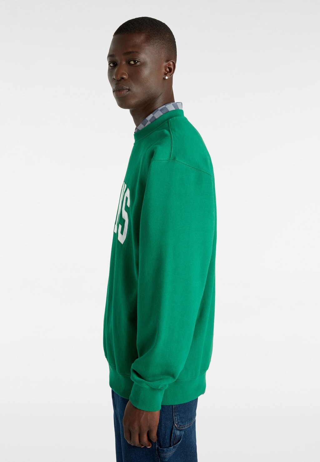 

Толстовка ORIGINAL STANDARDS VARSITY LOOSE CREW. Vans, темно-зеленый
