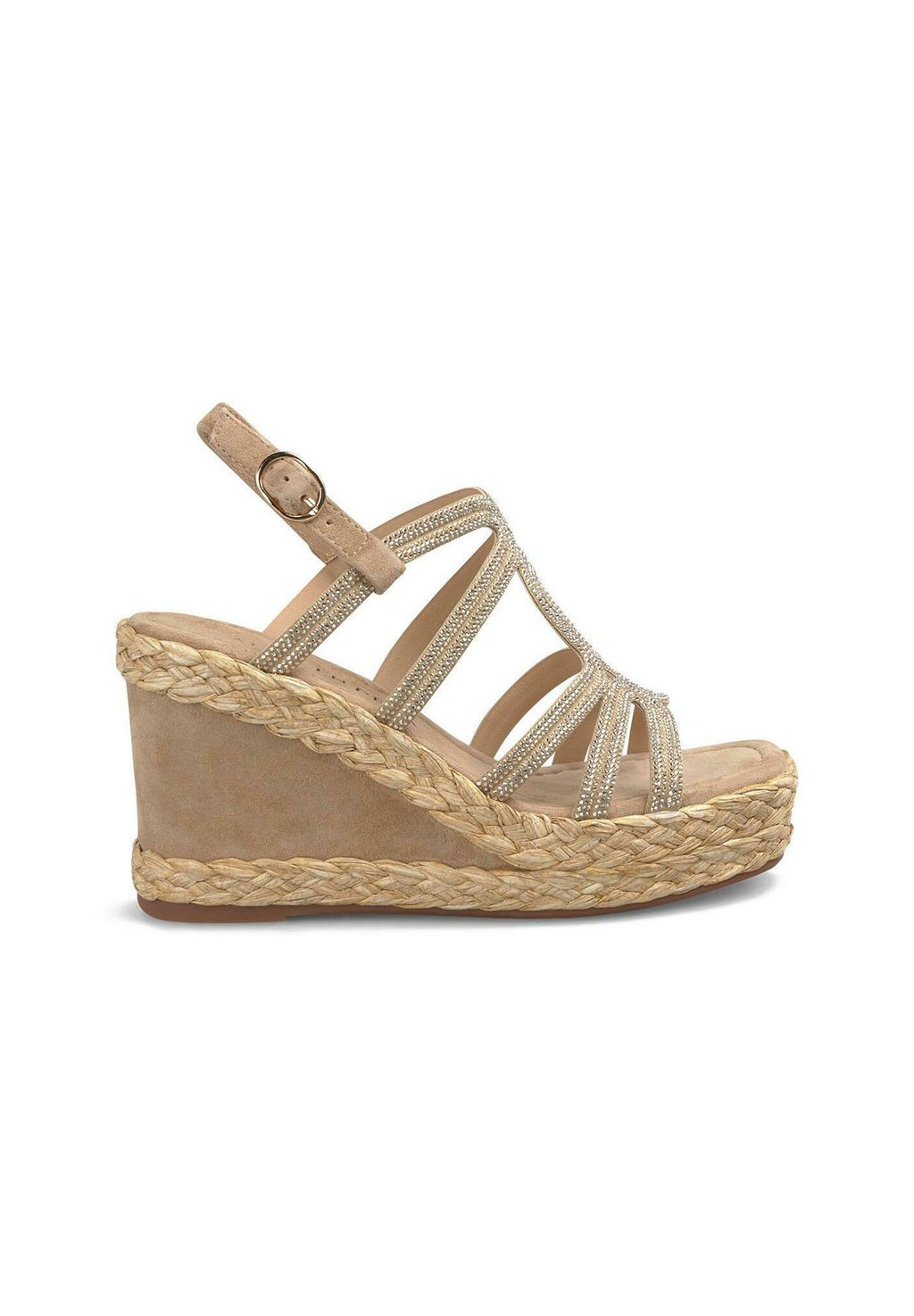 Босоножки на танкетке High heeled sandals Alma en Pena, светло-коричневый — фото 2